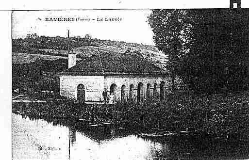 Ville de RAVIERES Carte postale ancienne