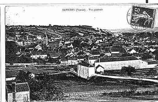 Ville de RAVIERES Carte postale ancienne