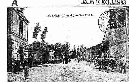 Ville de REYNIES Carte postale ancienne