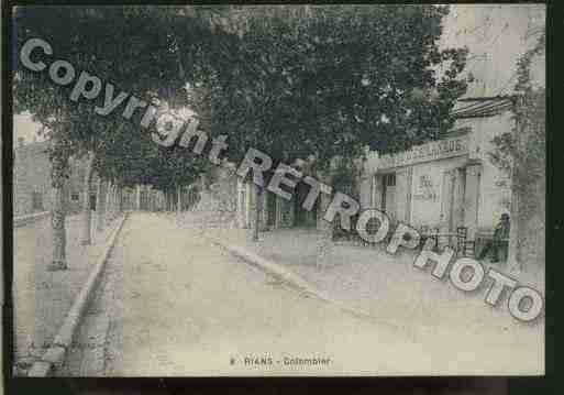 Ville de RIANS Carte postale ancienne