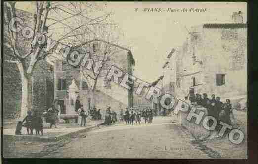 Ville de RIANS Carte postale ancienne