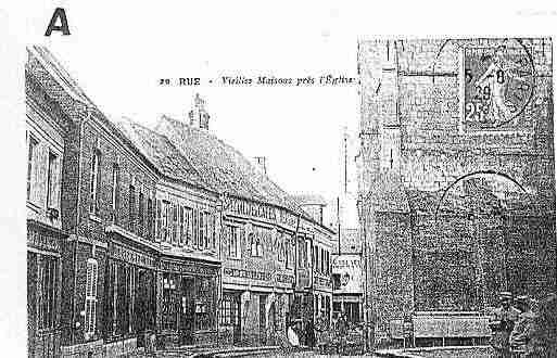 Ville de RUE Carte postale ancienne