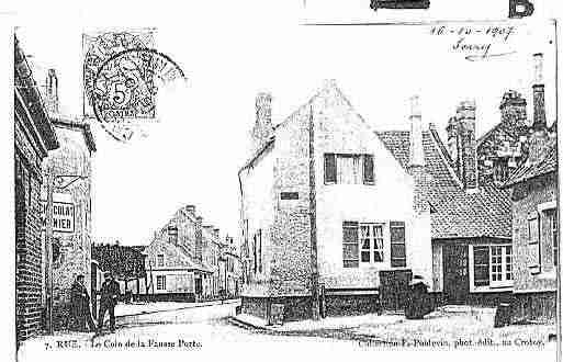 Ville de RUE Carte postale ancienne