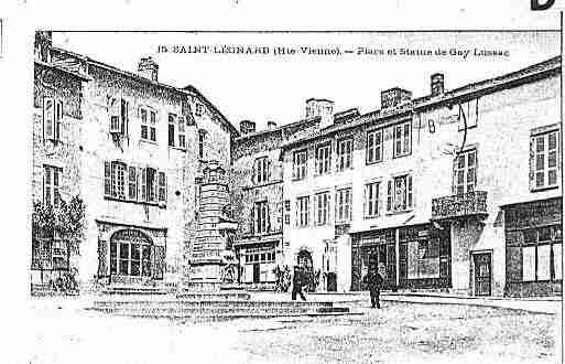 Ville de SAINTLEONARDDENOBLAT Carte postale ancienne