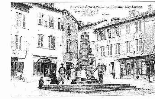 Ville de SAINTLEONARDDENOBLAT Carte postale ancienne