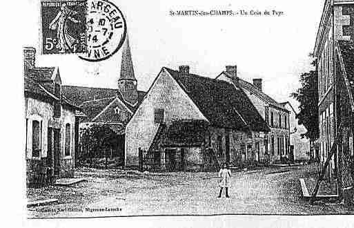 Ville de SAINTMARTINDESCHAMPS Carte postale ancienne