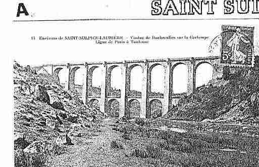 Ville de SAINTSULPICELAURIERE Carte postale ancienne