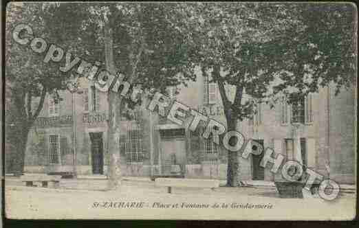 Ville de SAINTZACHARIE Carte postale ancienne