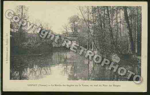 Ville de SANXAY Carte postale ancienne