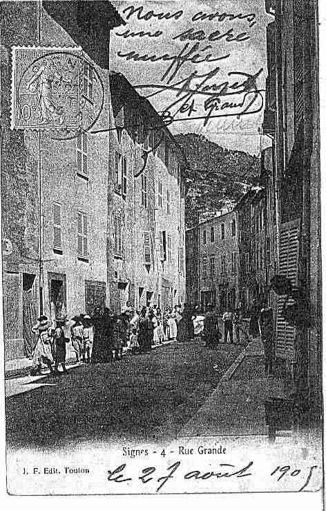 Ville de SIGNES Carte postale ancienne