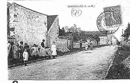 Ville de SOGNOLLESENMONTOIS Carte postale ancienne