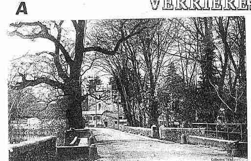 Ville de VERRIERES Carte postale ancienne