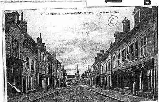 Ville de VILLENEUVEL\'ARCHEVEQUE Carte postale ancienne