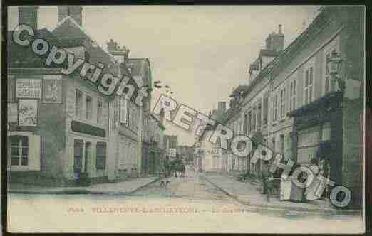 Ville de VILLENEUVEL\'ARCHEVEQUE Carte postale ancienne