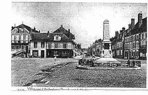 Ville de VILLENEUVEL\'ARCHEVEQUE Carte postale ancienne