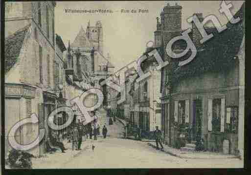 Ville de VILLENEUVESURYONNE Carte postale ancienne