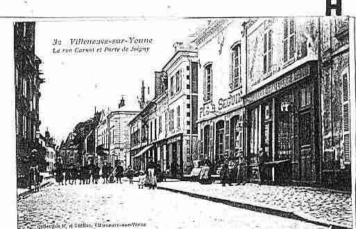 Ville de VILLENEUVESURYONNE Carte postale ancienne