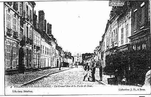 Ville de VILLENEUVESURYONNE Carte postale ancienne