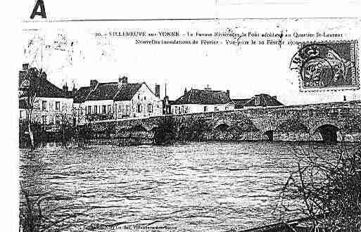 Ville de VILLENEUVESURYONNE Carte postale ancienne