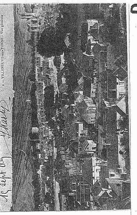 Ville de VILLENEUVESURYONNE Carte postale ancienne