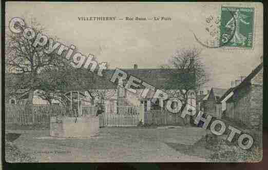 Ville de VILLETHIERRY Carte postale ancienne