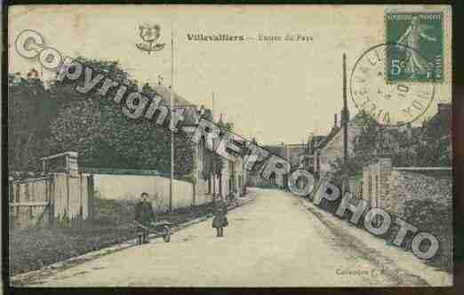 Ville de VILLEVALLIER Carte postale ancienne