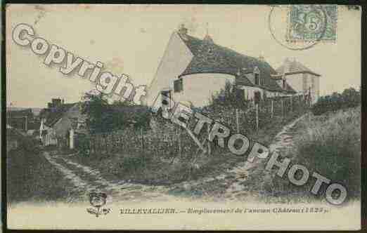 Ville de VILLEVALLIER Carte postale ancienne