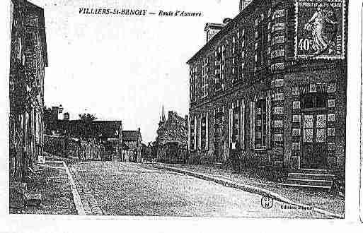 Ville de VILLIERSSAINTBENOIT Carte postale ancienne