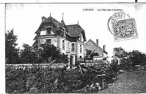 Ville de VINNEUF Carte postale ancienne