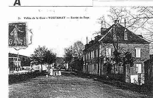 Ville de VOUTENAYSURCURE Carte postale ancienne