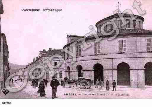 Ville de AMBERT, carte postale ancienne