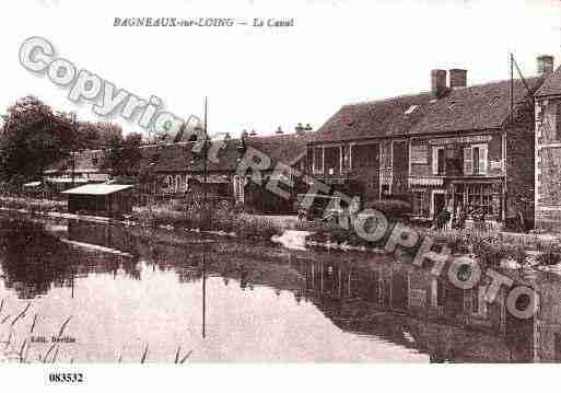 Ville de BAGNEAUXSURLOING, carte postale ancienne