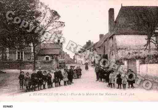 Ville de BEAUCOUZE, carte postale ancienne