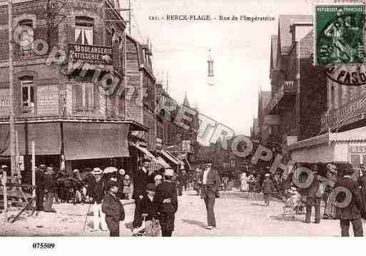 Ville de BERCK, carte postale ancienne