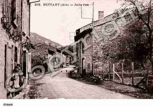 Ville de BETTANT, carte postale ancienne