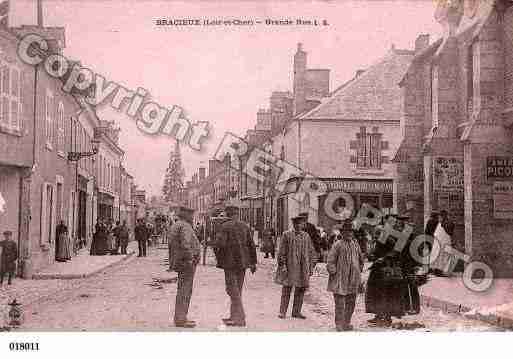 Ville de BRACIEUX, carte postale ancienne