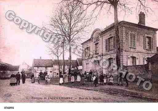 Ville de CHARNY, carte postale ancienne