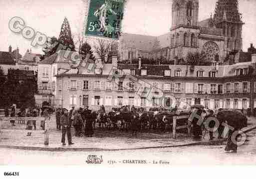 Ville de CHARTRES, carte postale ancienne