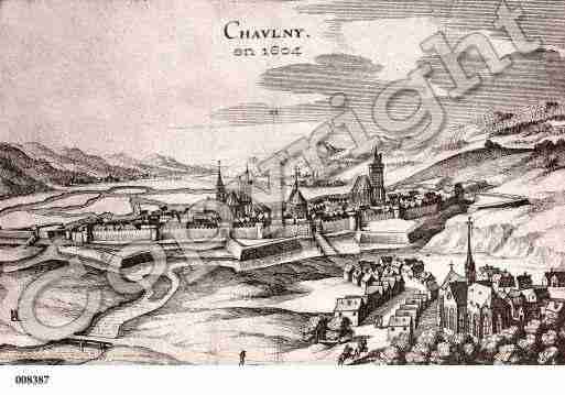 Ville de CHAUNY, carte postale ancienne