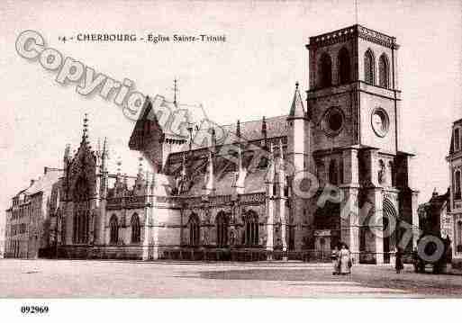 Ville de CHERBOURG, carte postale ancienne