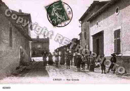 Ville de CREUE, carte postale ancienne