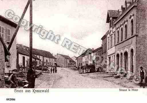 Ville de CREUTZWALD, carte postale ancienne