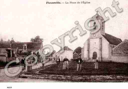 Ville de FLEXANVILLE, carte postale ancienne