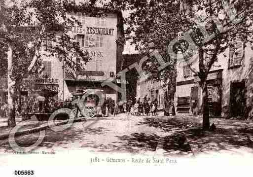 Ville de GEMENOS, carte postale ancienne