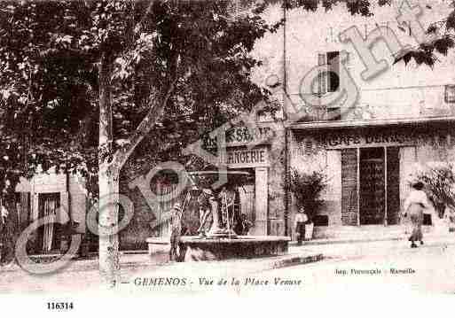 Ville de GEMENOS, carte postale ancienne