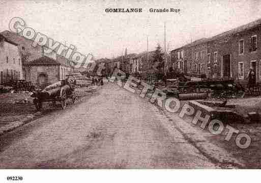 Ville de GOMELANGE, carte postale ancienne