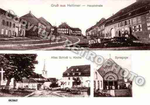 Ville de HELLIMER, carte postale ancienne