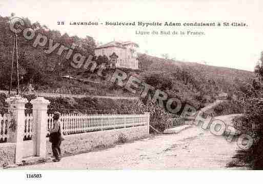 Ville de LAVANDOU(LE), carte postale ancienne