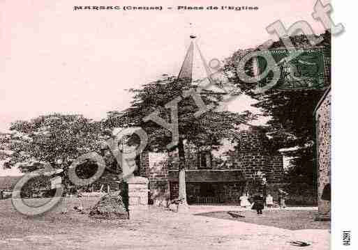 Ville de MARSAC, carte postale ancienne