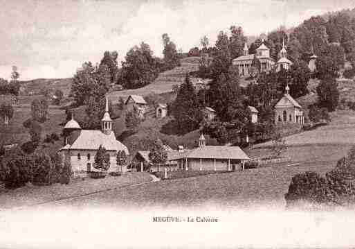 Ville de MEGEVE, carte postale ancienne